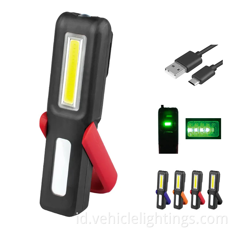 Hot Jual Plastik 3W COB LED 160 Lumens Rechargeable Hands Free Pena Work Light